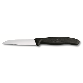 Victorinox Paring Knife Serrated Edge 8cm Black